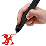 3Doodler Create+ 3D Printing Pen for Teens, Adults & Creators! - Black (2020 Model) - with Free Refill Filaments + Stencil Book + Getting Started Guide