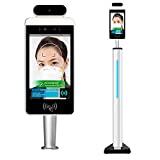 8 Inch Face Recognition Temperature Measurement Kiosk Support Face Comparison Library/Attendance Machine/Visitor Management System (Stand)