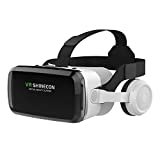 VR Headset with Bluetooth Headphones, Peiloh Virtual Reality Headset for VR Videos Games, VR Glasses 3D Goggles Headset Compatible with iPhone & Android Phone(2021 Version)